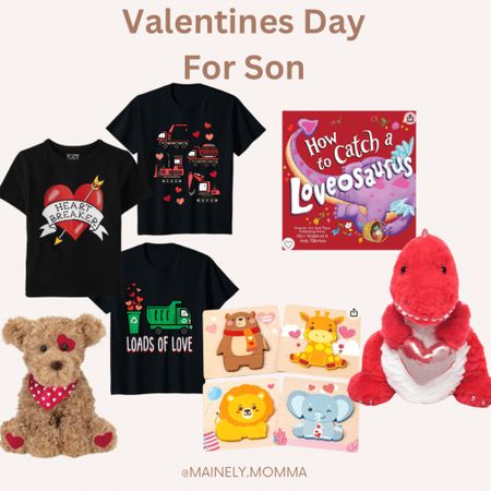 Valentine's Day gifts for son!

#valentines #valentinesday #vday #vday #valentinesdaygifts #vdaygift #stuffys #loveys #puzzels #book #bookworm #valentinesdayoutfit #toddleroutfit #toddlervalentines #kidsvalentines 

#LTKbaby #LTKSeasonal #LTKkids