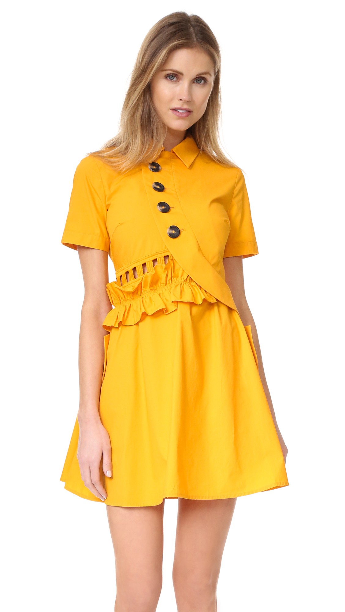 yellow and gold outfit