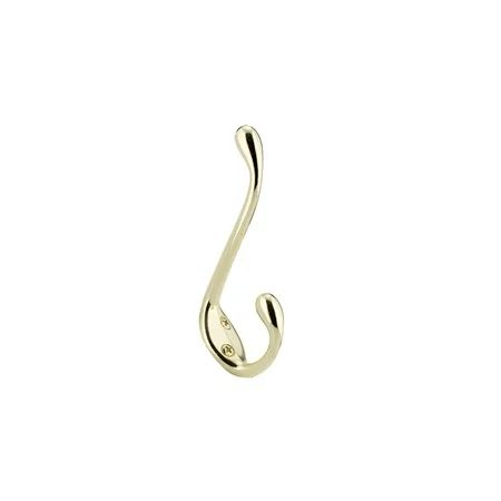 Richelieu T78308130 4-3/8"" Double Metal Coat Hook (Package Of 3) - Brass | Walmart (US)