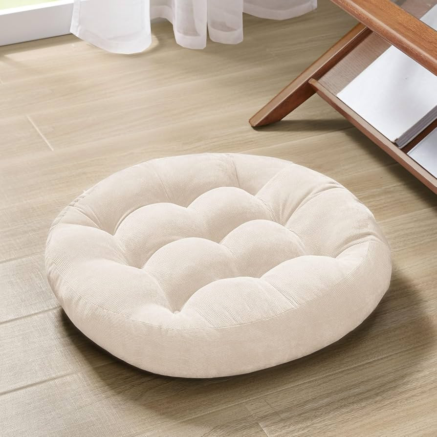Degrees of Comfort Meditation Floor Pillow, Round Large Pillows Seating for Adults, Tufted Cordur... | Amazon (US)