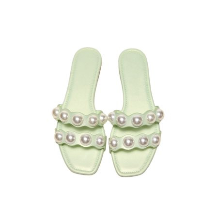 Avamo Women s Walking Comfortable Flats Slide Sandal Ladies Fashion Open Toe Slides Cozy Backless Fl | Walmart (US)