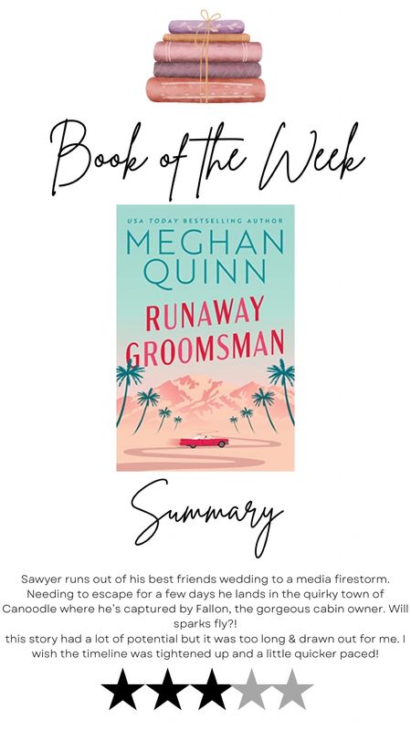 Book of the week: runaway groomsmen