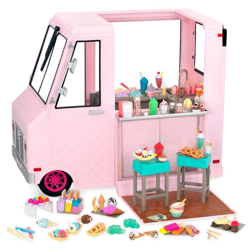 Our Generation Sweet Stop Ice Cream Truck - Pink | Target