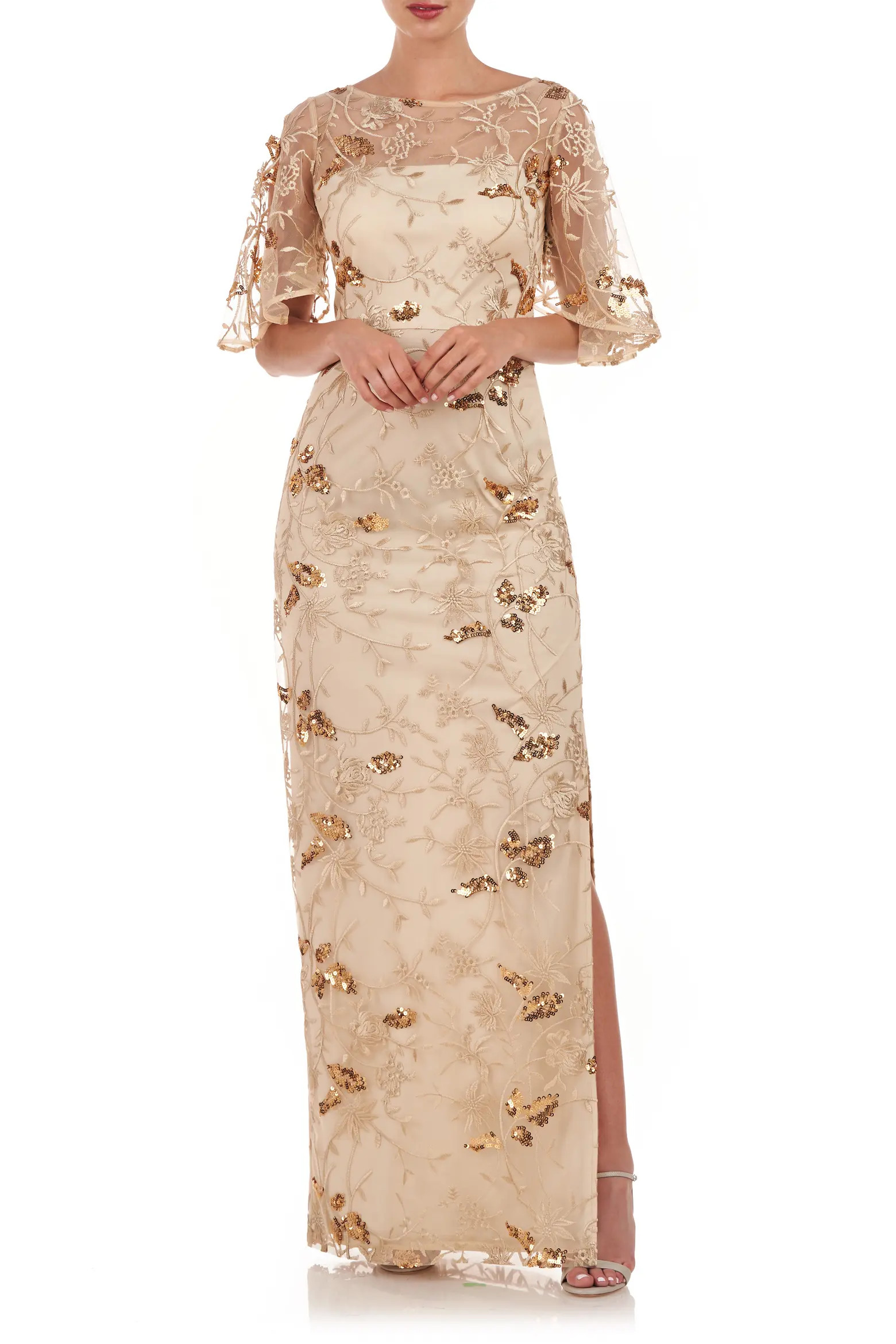 Daphne Embroidered Sequin Column Gown (Women) | Nordstrom | Nordstrom