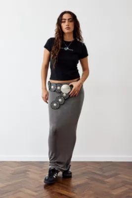 Archive At UO Slate Jersey Maxi Skirt | Urban Outfitters (EU)