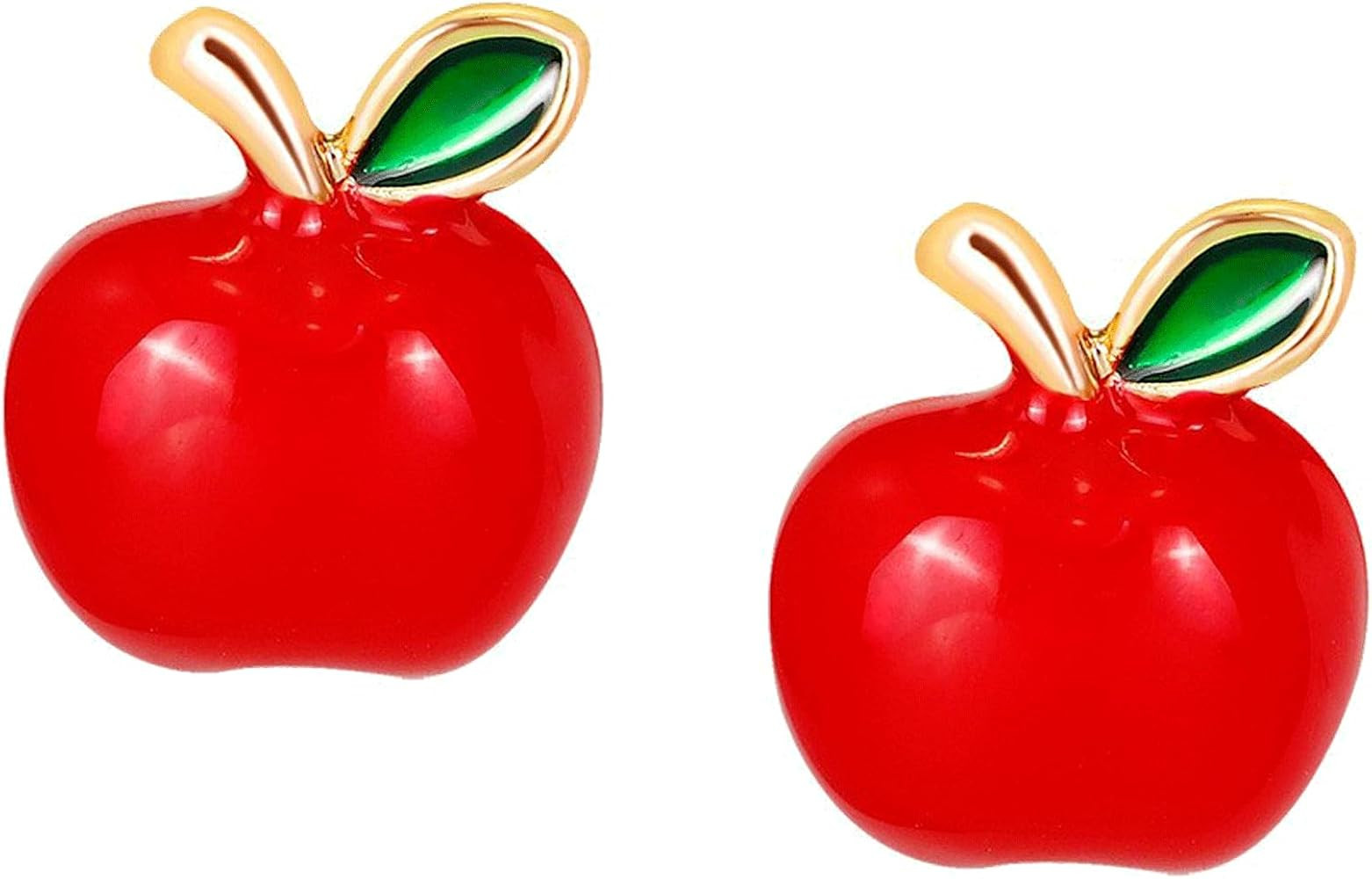1 pairs Apple Stud Earrings, Hypoallergenic Red Apple Earrings for Women, Mini Fruit Themed Stud ... | Amazon (US)