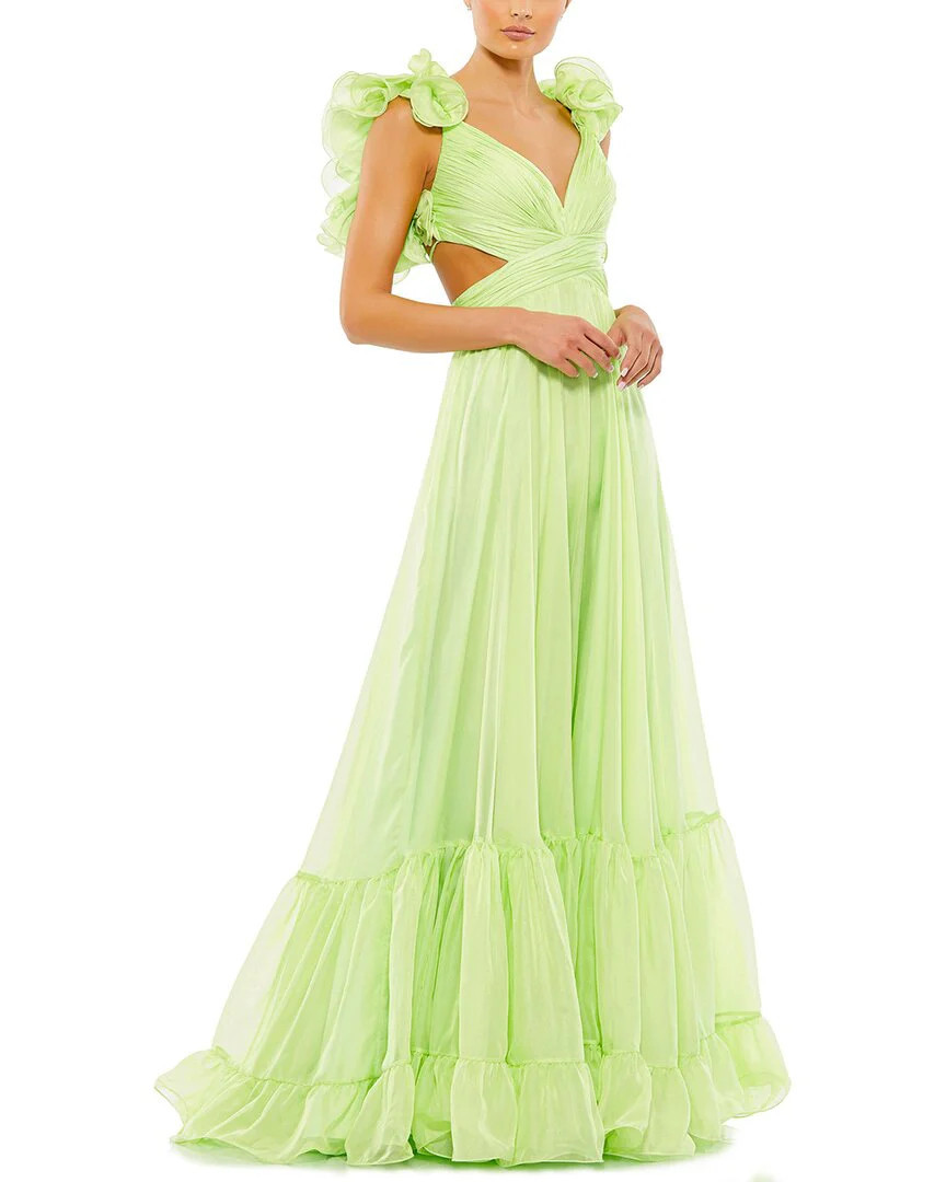 Mac Duggal Ruffle Chiffon Gown | Shop Simon