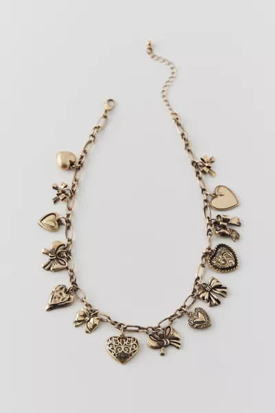 Heart Charm Necklace | Urban Outfitters (US and RoW)
