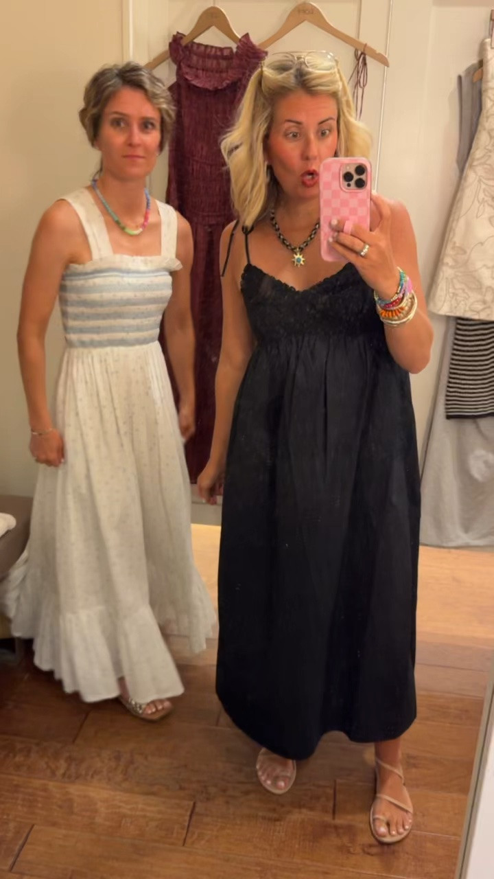We may have found a thing or two at loft! The cutest
Lolly and I found the cutest finds at Loft!! We are here for this try-on!! 

My Sizing:
Paisley dress - small petite
Black twist dress - small petite
Stripe set - top xs & skirt 2
Eyelet Dress - xs petite 
T-shirt dress - xs
Tank - xs
Jeans - 25P
Sweater - xs

#LTKdayinmylife #LTKmomlife #LTKOver40