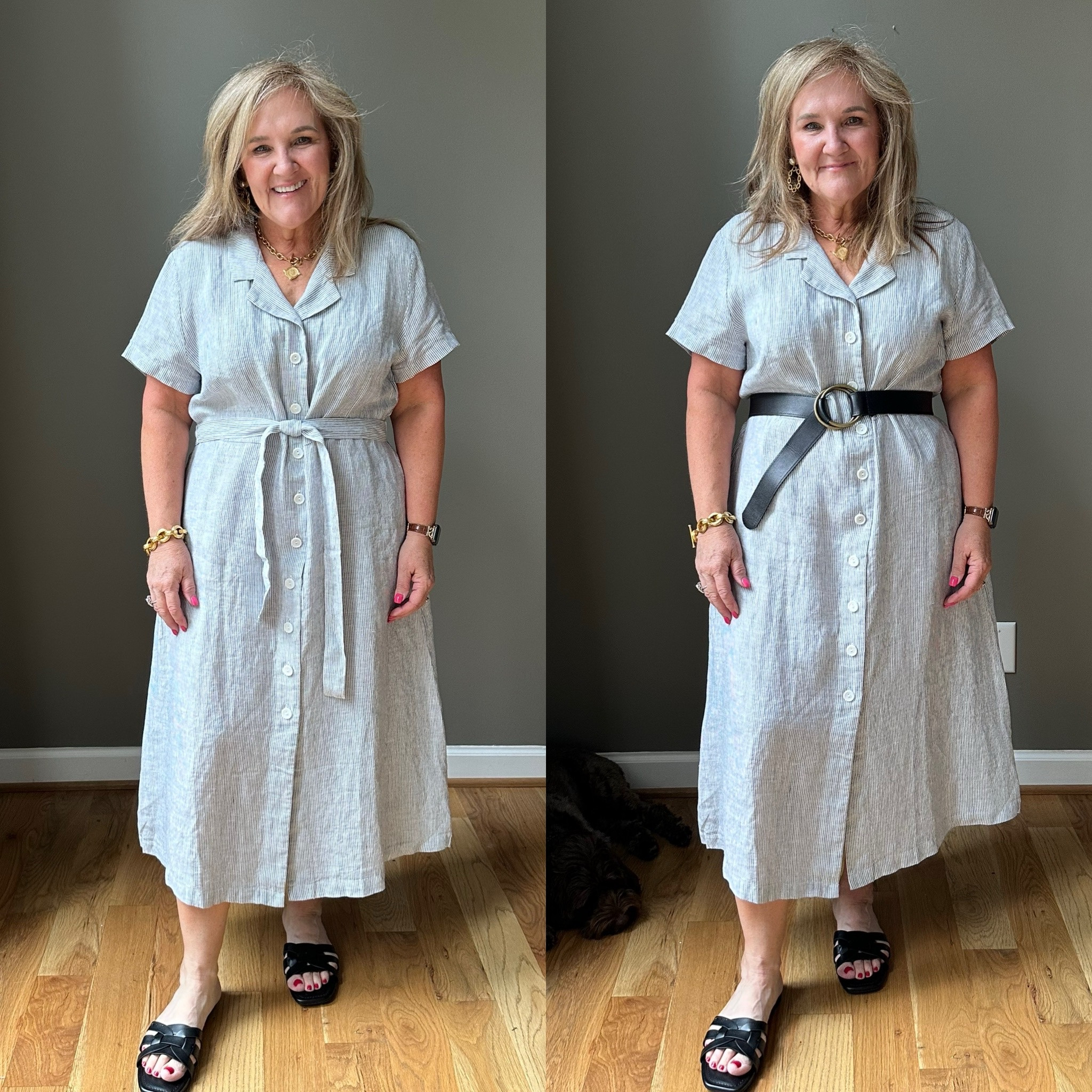 If you’re looking for a linen dress this is a good one. I did order my larger size. 

Quince dress ada belt 

#LTKOver40 #LTKMidsize #LTKFindsUnder100