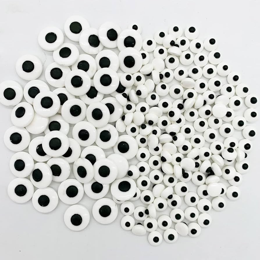 Halloween Small Candy Edible Eyeballs Big Eyes Sprinkle Cake Cupcake Toppers Dessert Cookie Decor... | Amazon (US)