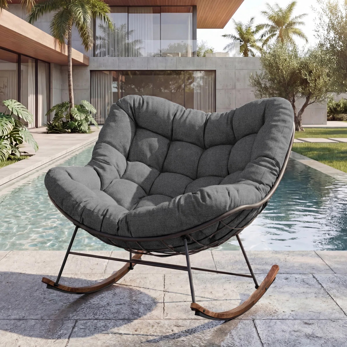 Gifty Powder Coated Steel Outdoor Chair | Wayfair North America