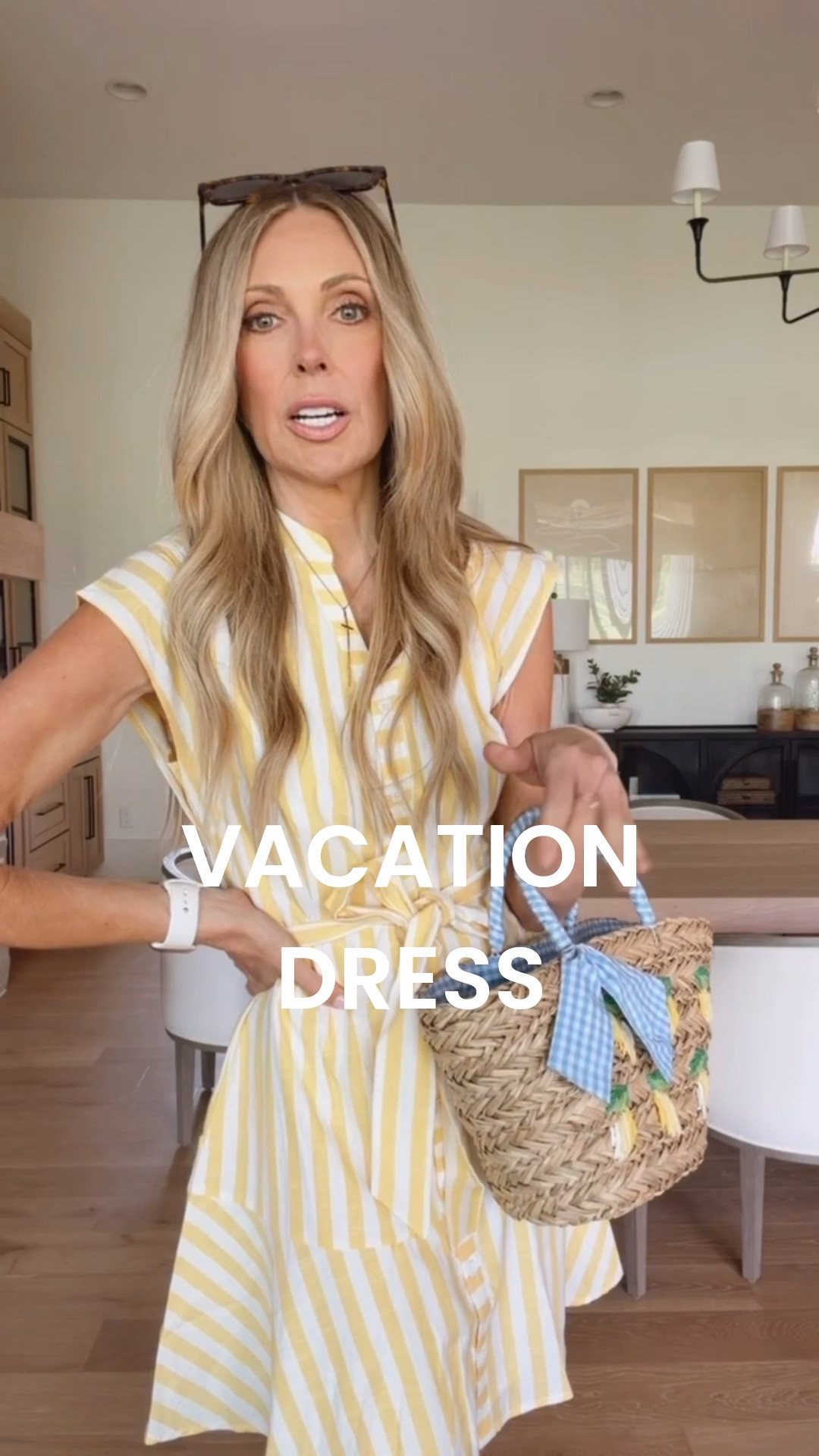 Pack this cabana striped dress and lemon raffia bag for your vacation.... especially if you're going to Italy! 

#LTKootd #LTKdayinmylife #LTKmomlife