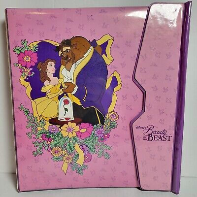 Vintage 90s Walt Disney Beauty & The Beast Binder Finder Trapper Keeper Style  | eBay | eBay US