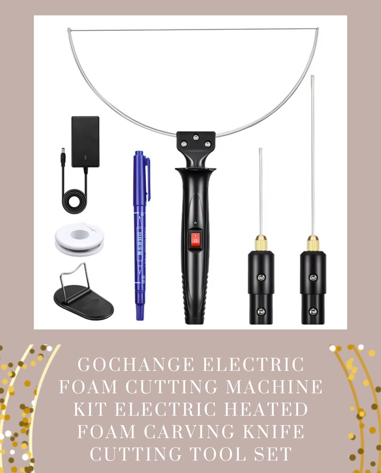 The **GOCHANGE Electric Foam Cutting Machine Kit** is a must-have tool for DIY enthusiasts! 🔪✨ Perfect for detailed foam carving, crafting, and creating custom shapes with ease. #CraftingTools #DIYProjects #LTKFinds

#LTKFindsUnder50 #LTKHome