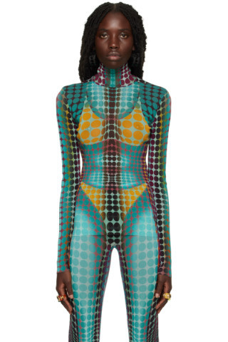 Jean Paul Gaultier - Blue Dots Turtleneck | SSENSE
