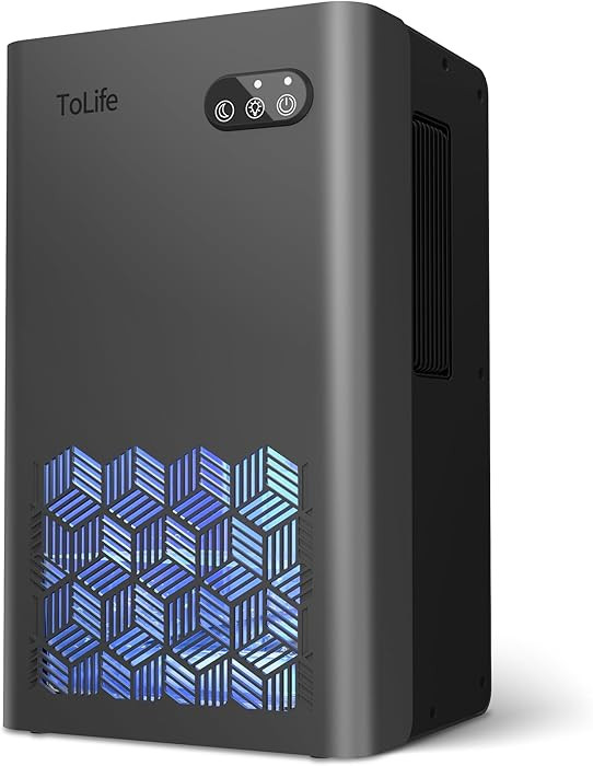 ToLife Dehumidifier for Home 95 OZ Water Tank, 1000 sq.ft Dehumidifiers for Basement Bedroom Bath... | Amazon (US)