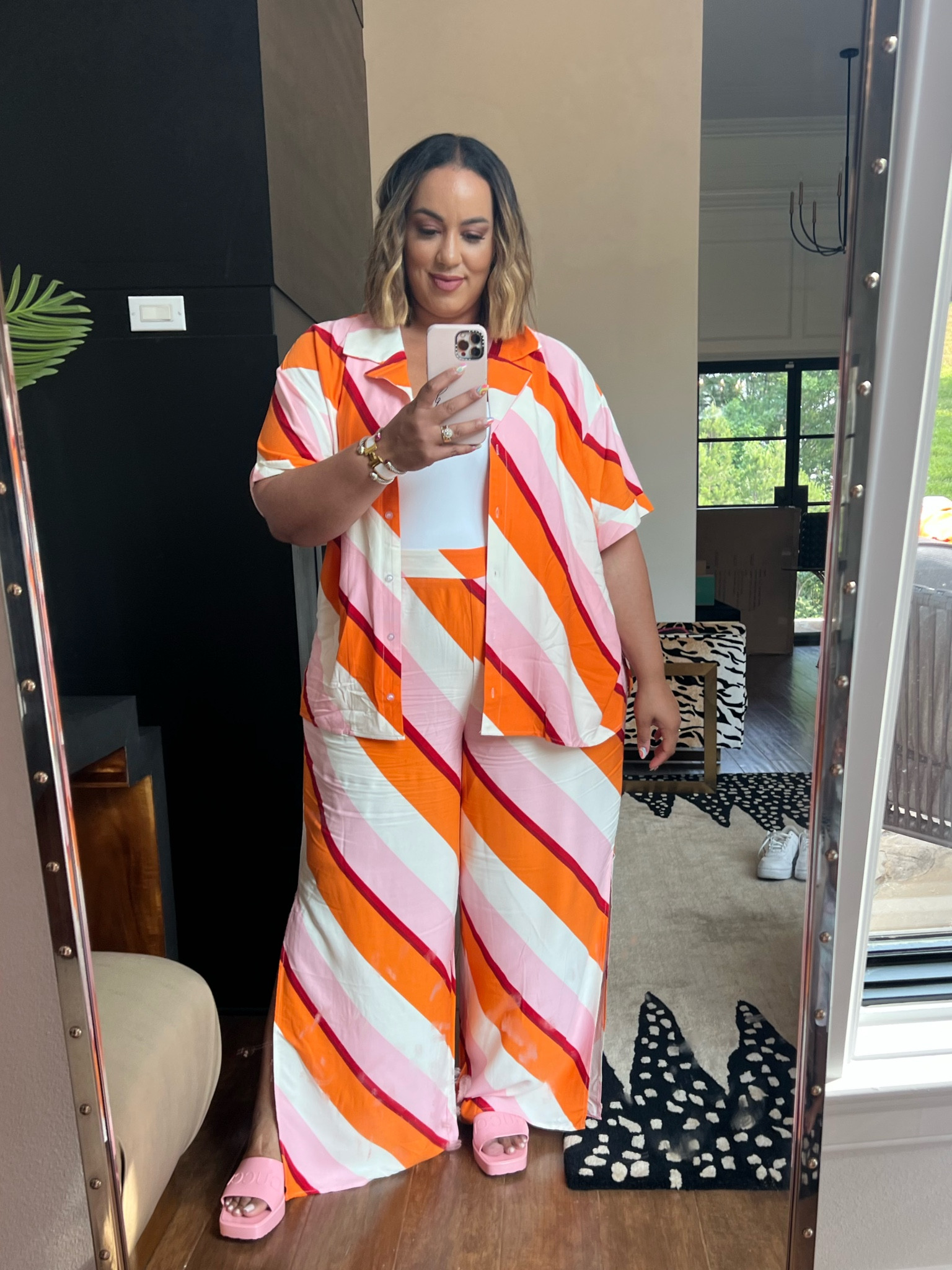 Sets, pajama, plus curvy, sunset colors, pants, summer, vacation, eloquii 

#LTKtravel #LTKcurves #LTKworkwear