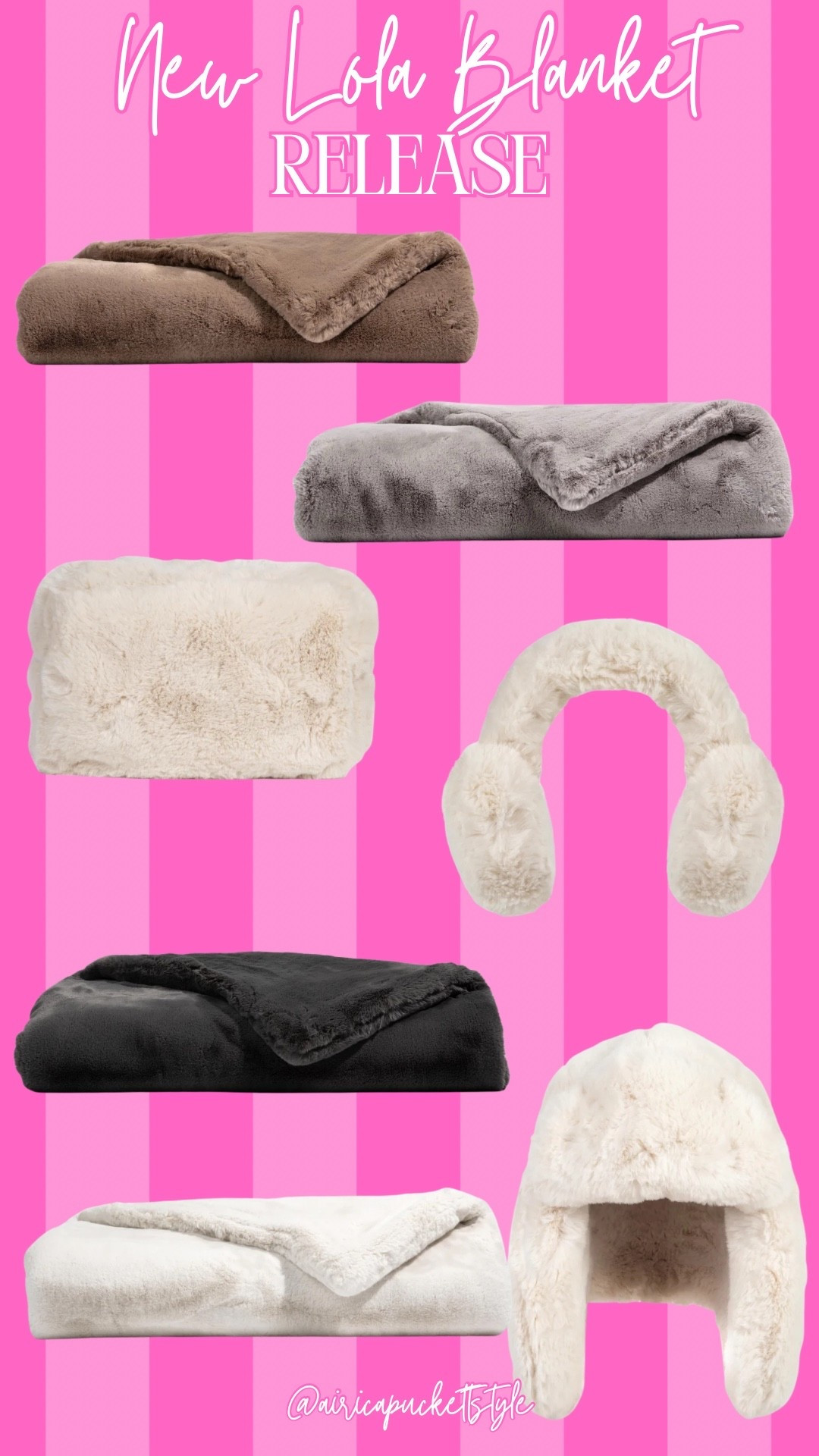 Lola Blankets newest release. Use discount code AIRICA35 to save 