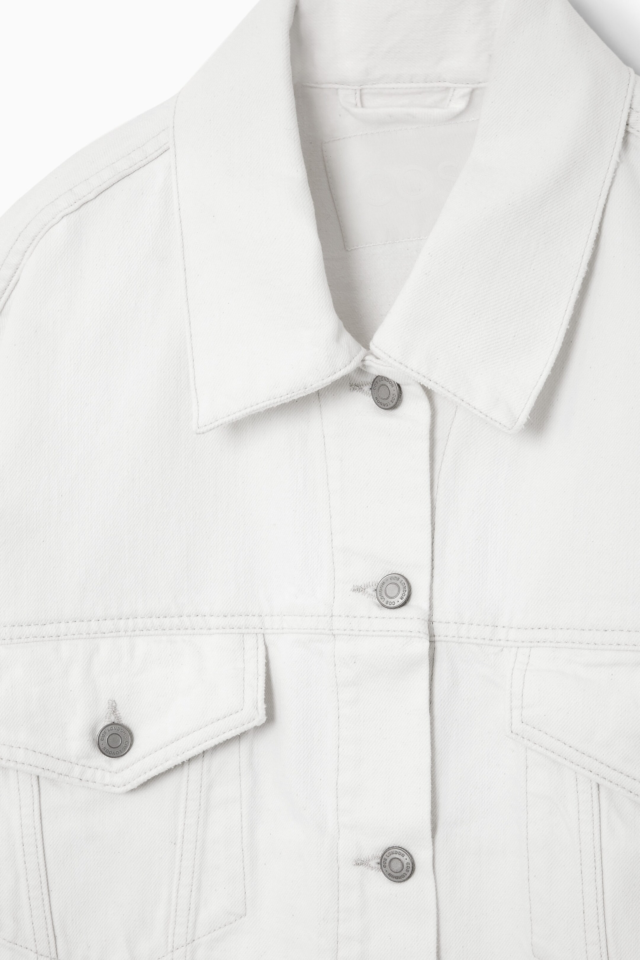 OVERSIZED DENIM JACKET - WHITE | COS (AU)