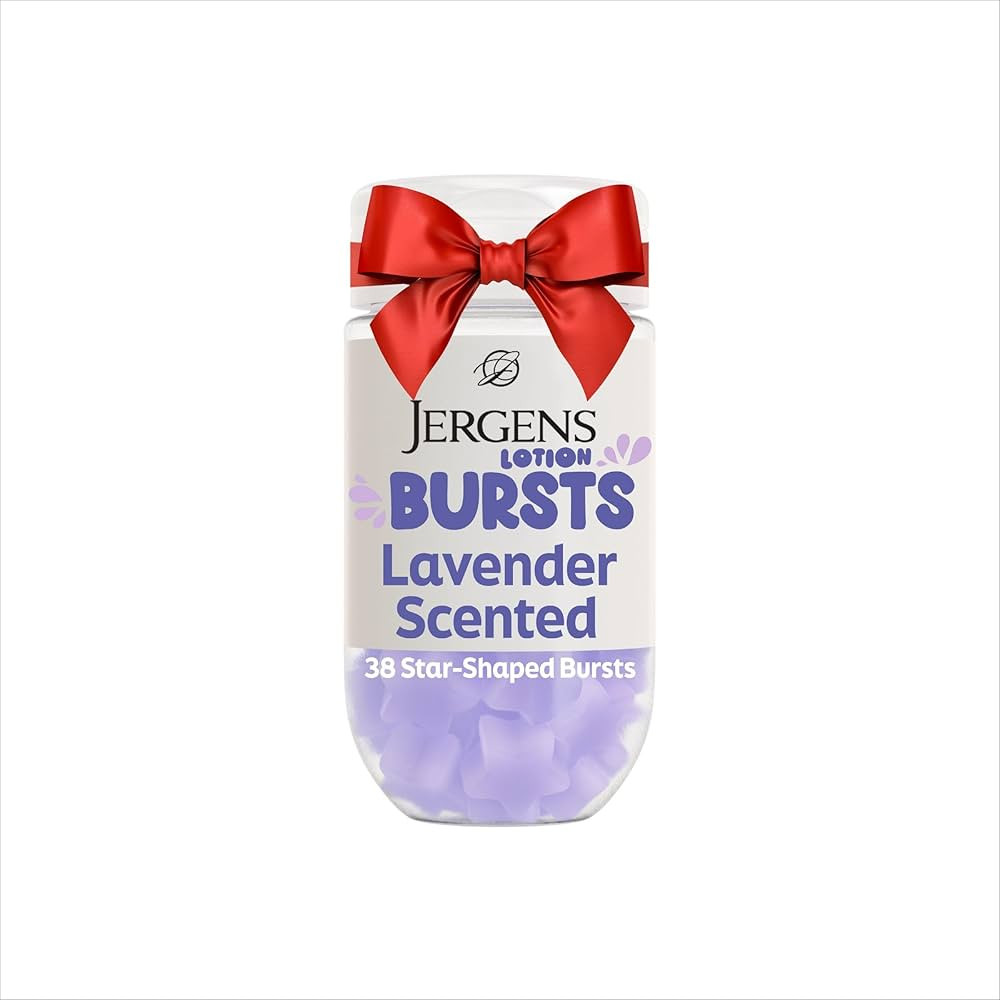 Jergens Lavender Lotion Bursts, Squishy Star-Shaped Moisturizer Bursts, 38 Ct | Amazon (US)