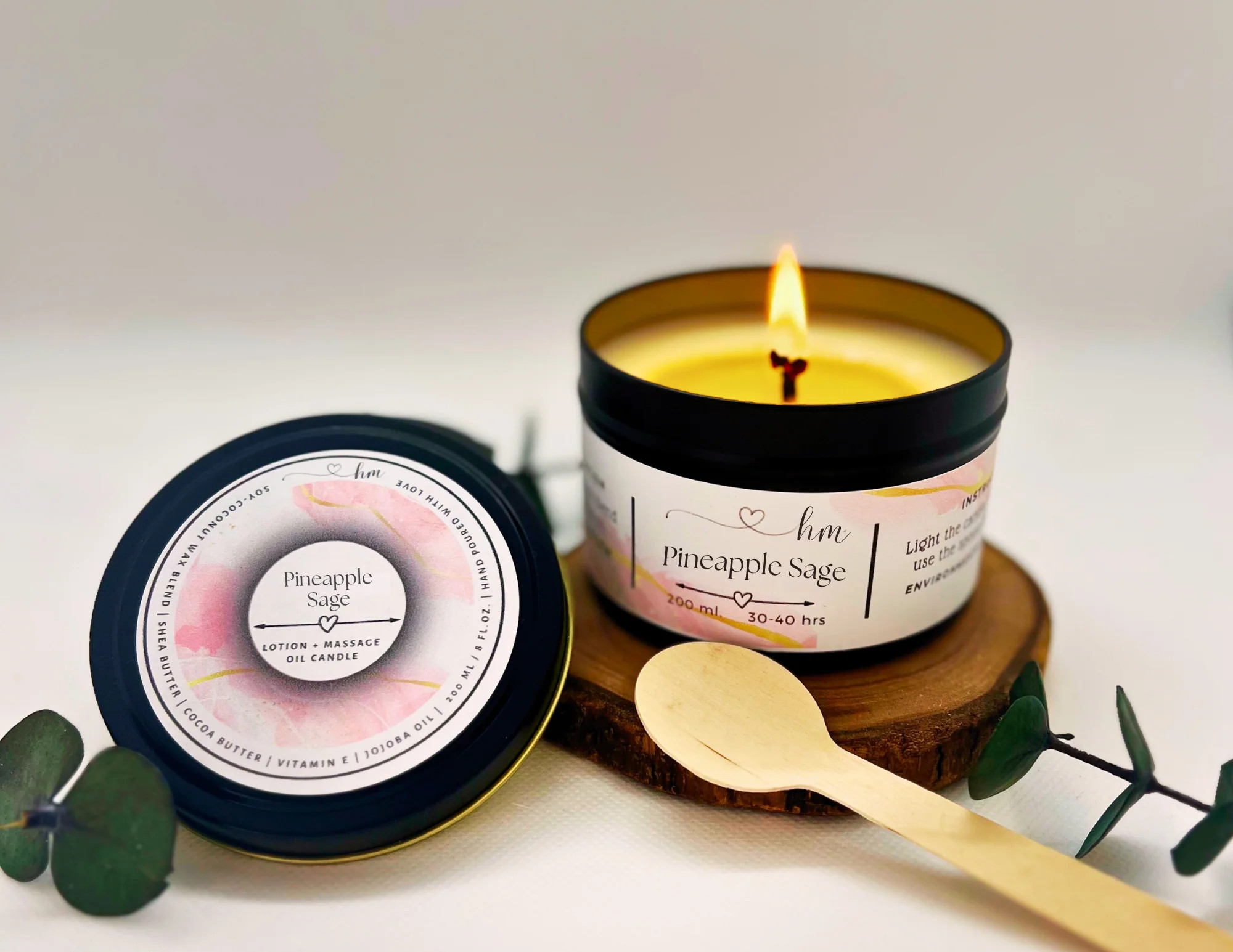 Pineapple Sage Lotion+Massage Candle | Casual Chic Boutique