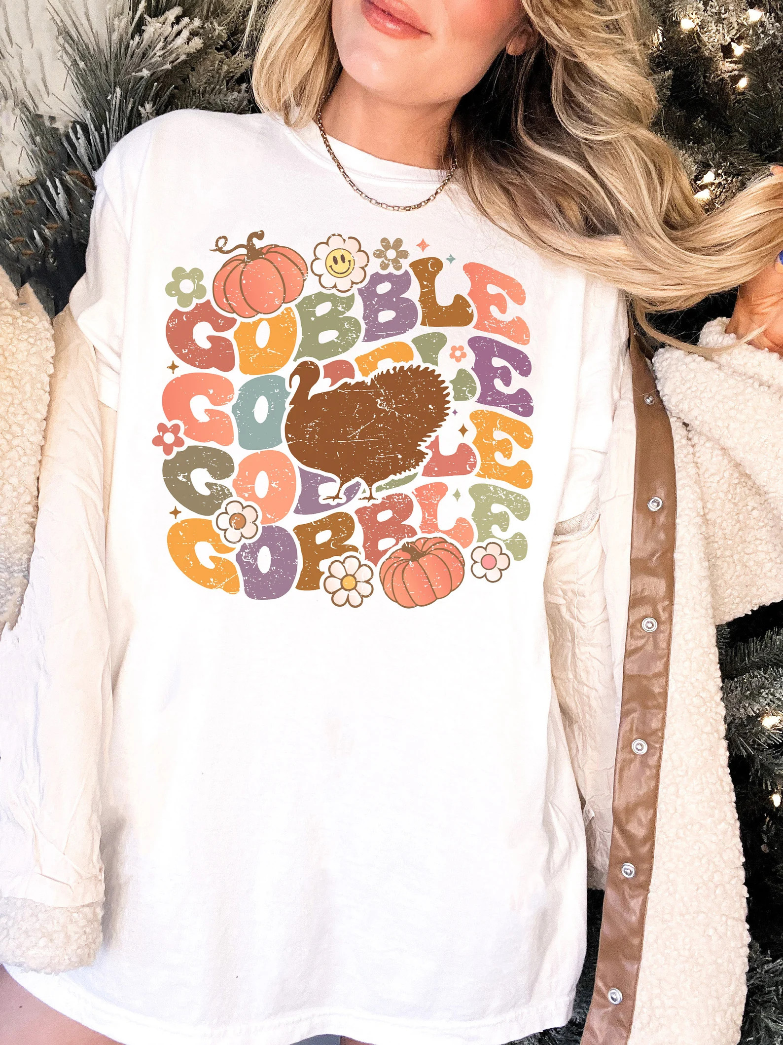 Comfort Colors® Vintage Gobble Turkey Shirt, Retro Gobble Turkey Shirt, Retro Thanksgiving Shirt... | Etsy (US)