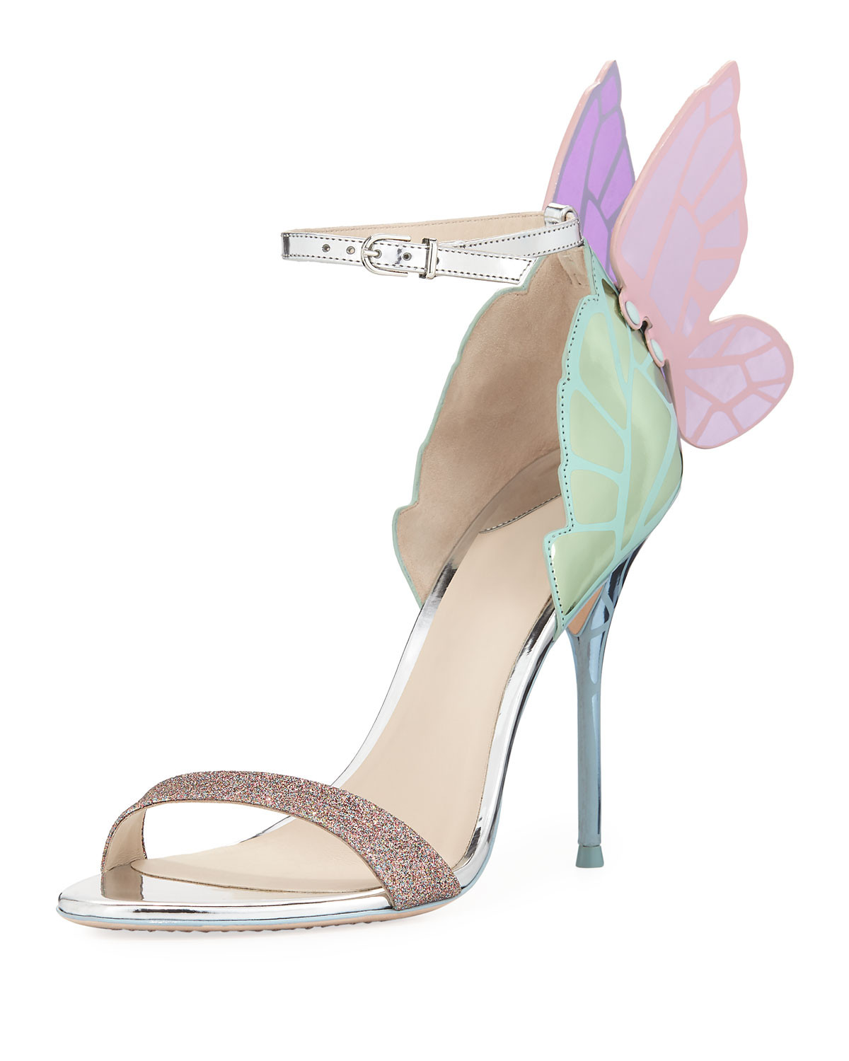 Chiara Butterfly Wing 100mm Sandal | Neiman Marcus