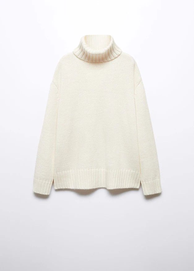 Turtleneck knitted sweater -  Women | Mango United Kingdom | MANGO (UK)