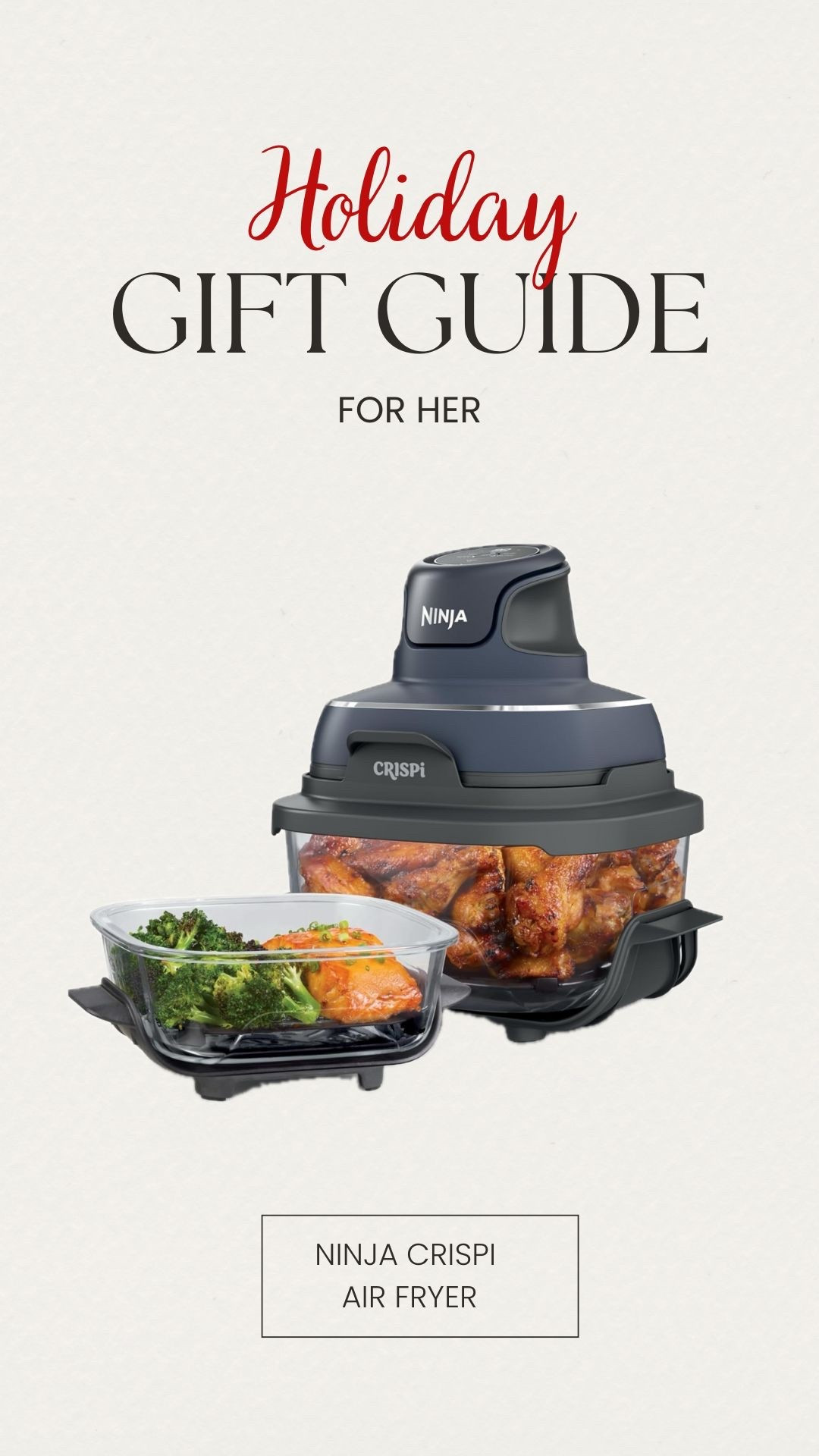 Ninja Crispi Airfryer !
✨ Little kitchen upgrade!
I’ve been air-frying for four years, and I wanted a PFA-free, toxin-free option.

After researching, I ended up choosing the Ninja Crispi, a premium glassware, portable air fryer that doesn’t take up much counter space.

🍲 Love that it’s non-toxic, compact, and fits perfectly with my kitchen setup.

🖤 And it’s currently on a Black Friday deal!

#LTKHoliday #LTKGiftGuide