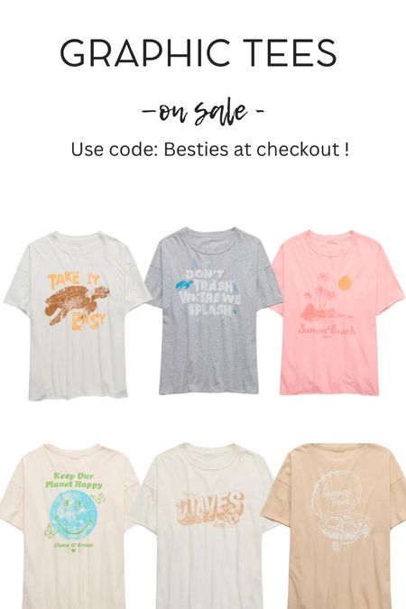 Love a good graphic tee these are perfect for summer!!! Use code: besties at checkout 😘🤩💯

#LTKsalealert #LTKstyletip