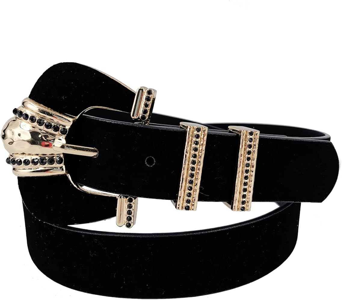 TOPACC Western Fashion Cowgirl Cowboy belts for Women Mens Jeans Pants Dresses | Amazon (US)