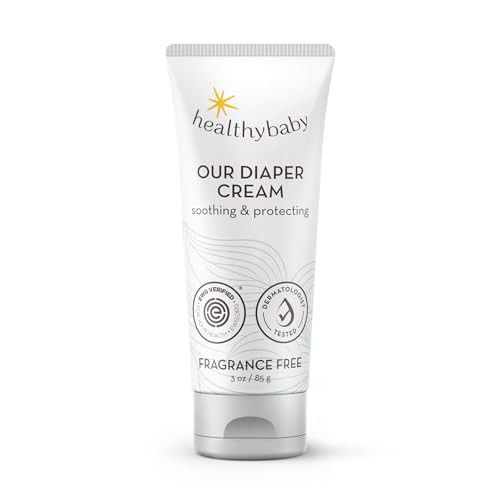 HealthyBaby Our Diaper Cream | Hypoallergenic Zinc Oxide & Squalane Diaper Cream | Fragrance Free, EWG Verified + Non-GMO, 3 oz | Amazon (US)