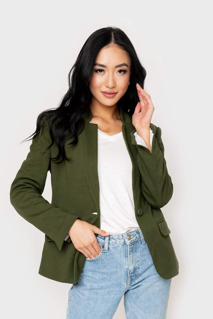 Notch Collar Blazer | Gibsonlook