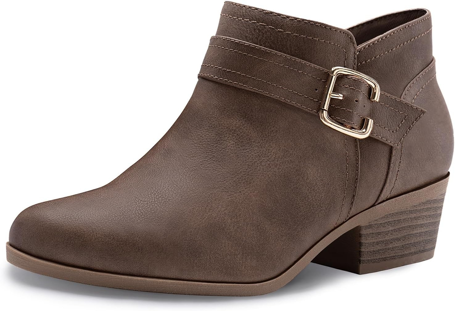 Women's Chunky Low Heel Short Ankle Boots | Amazon (US)
