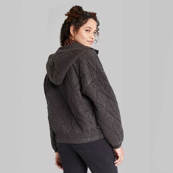 Women's Hooded Quilted Jacket - Wild Fable™ | Target