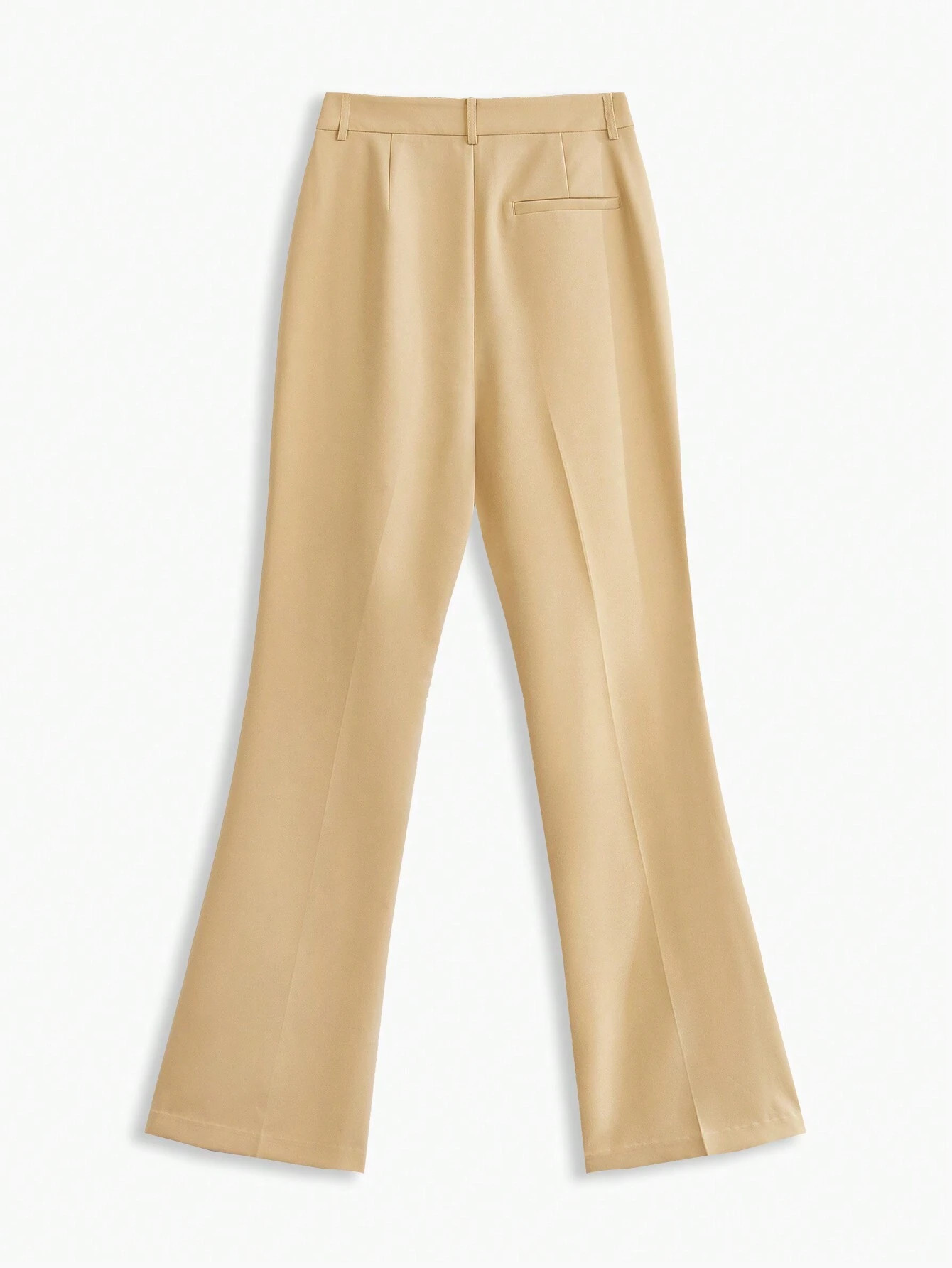 MOTF PREMIUM WOVEN WOMEN'S SEAM FRONT FLARE LEG SUIT PANTS | SHEIN