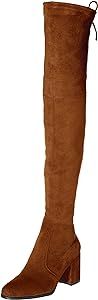 Block Heel Microsuede Slim fit Over The Knee Boots | Amazon (US)