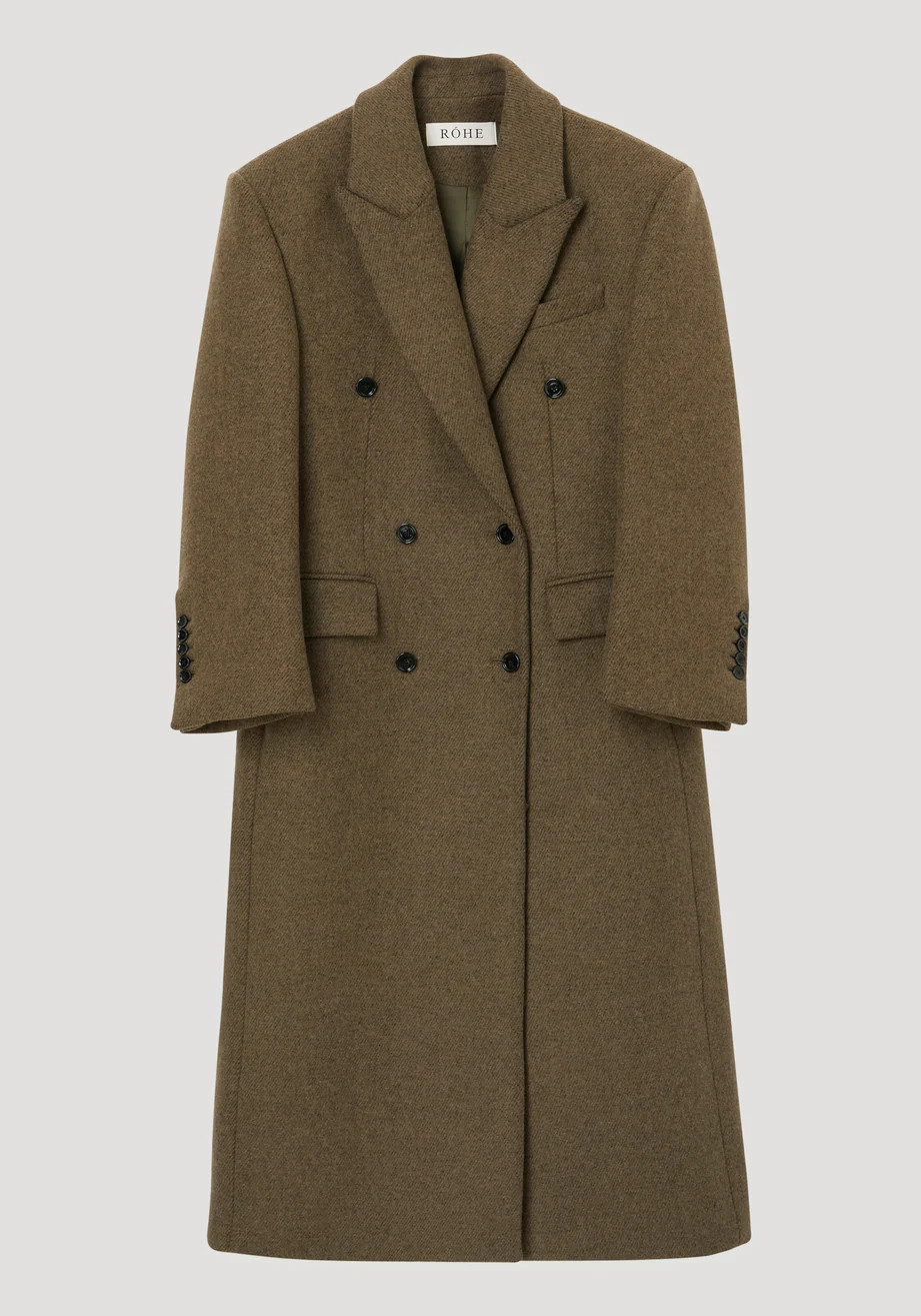 hourglass wool coat | forest melange | Rohe