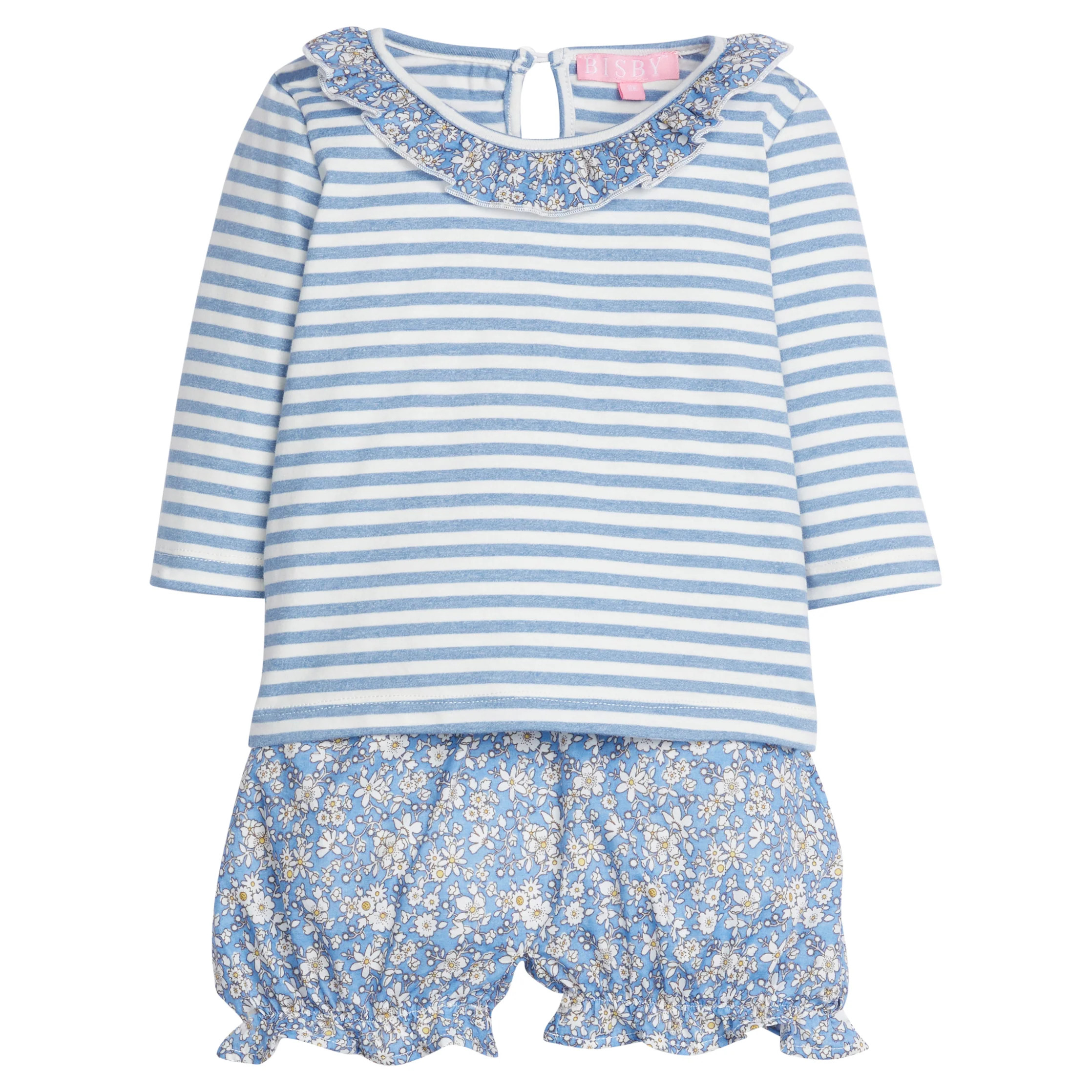 Rosie Bloomer Set - Roland Floral Blue | BISBY Kids