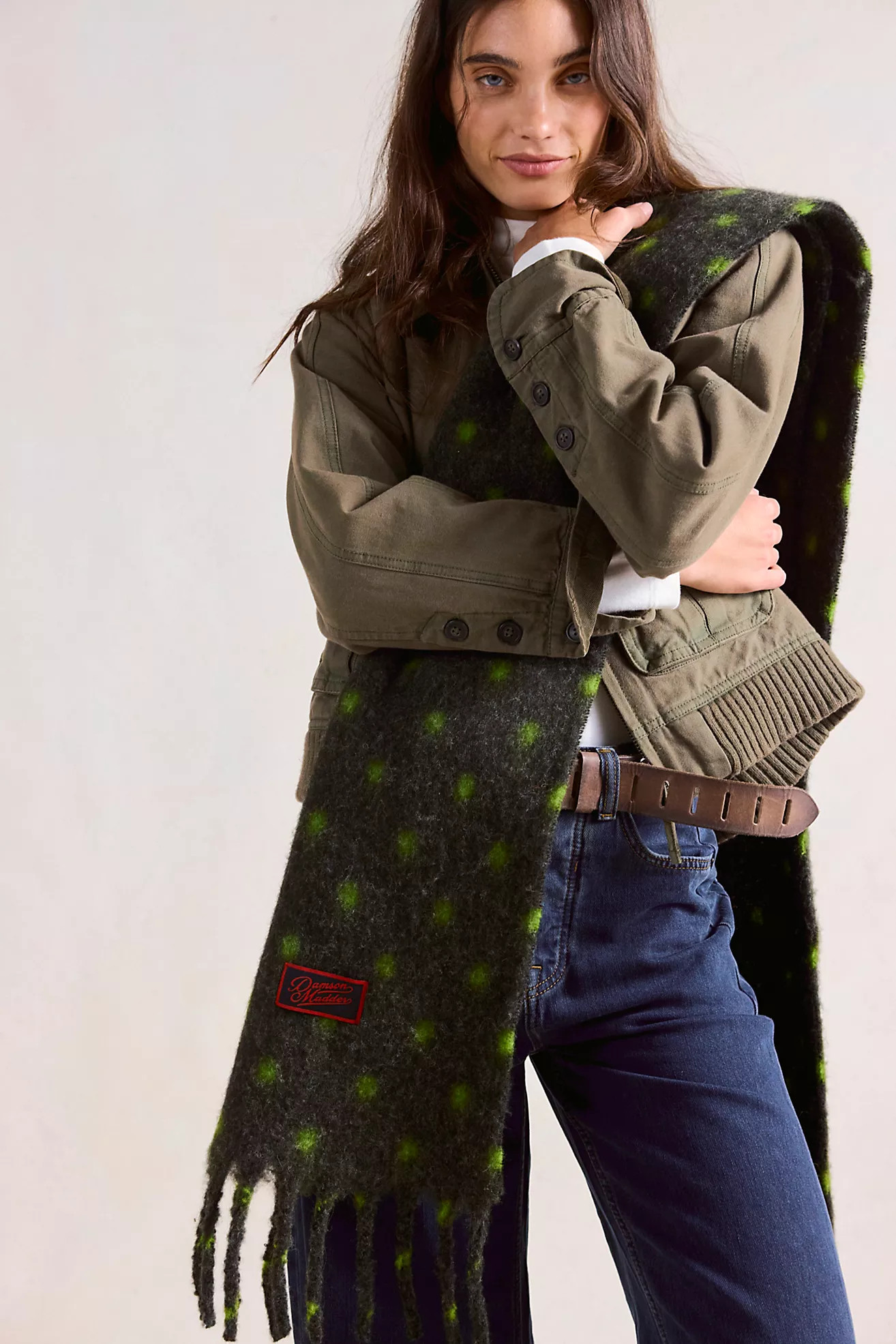 Damson Madder Fluffy Scarf | Free People (Global - UK&FR Excluded)