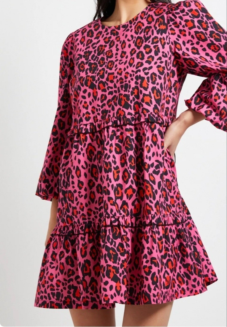 Animal print pink petite mini dress for spring.Great for pregnant petite women as well.

#LTKPetite #LTKMidsize