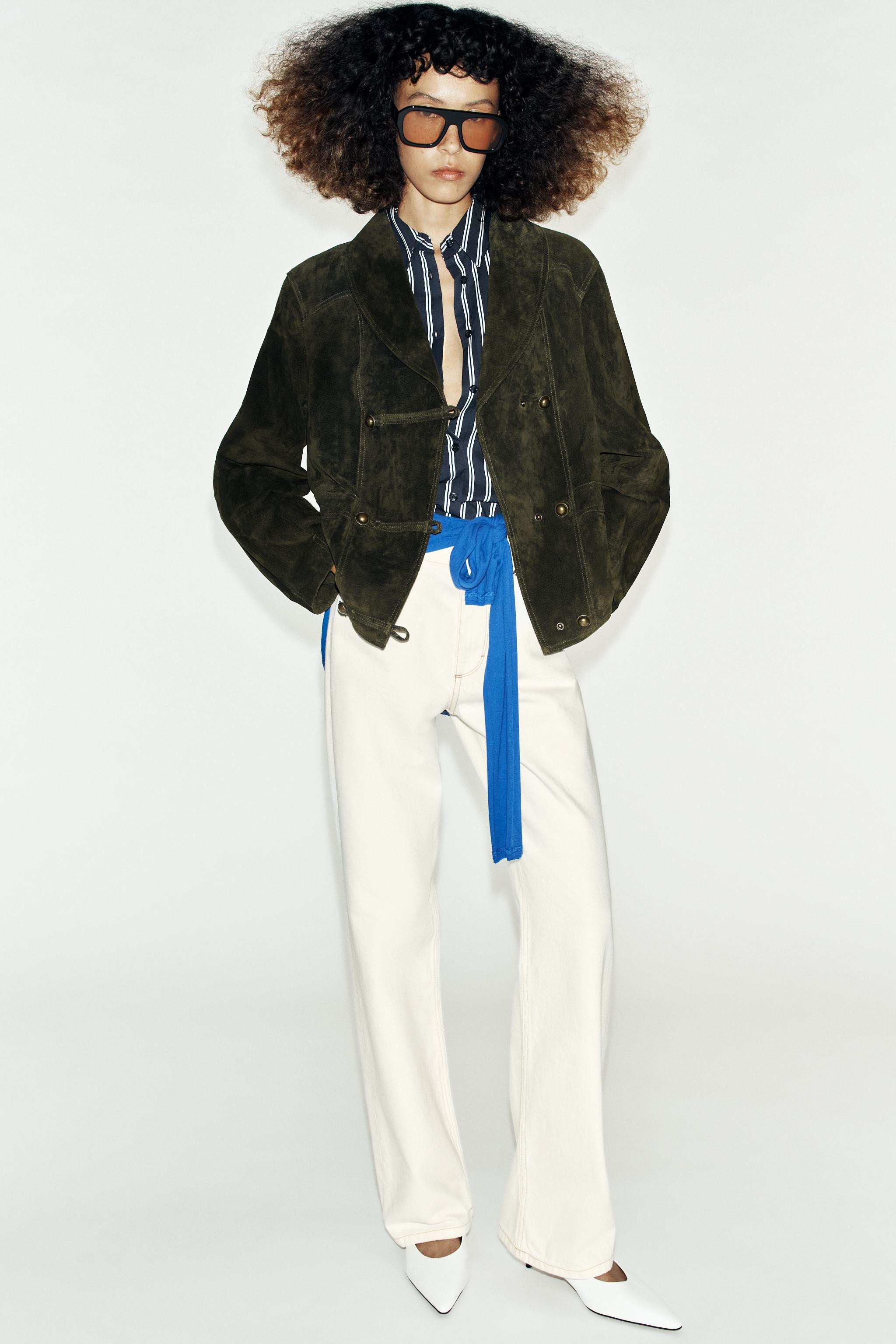 100% LEATHER FROG FASTENING JACKET | Zara US