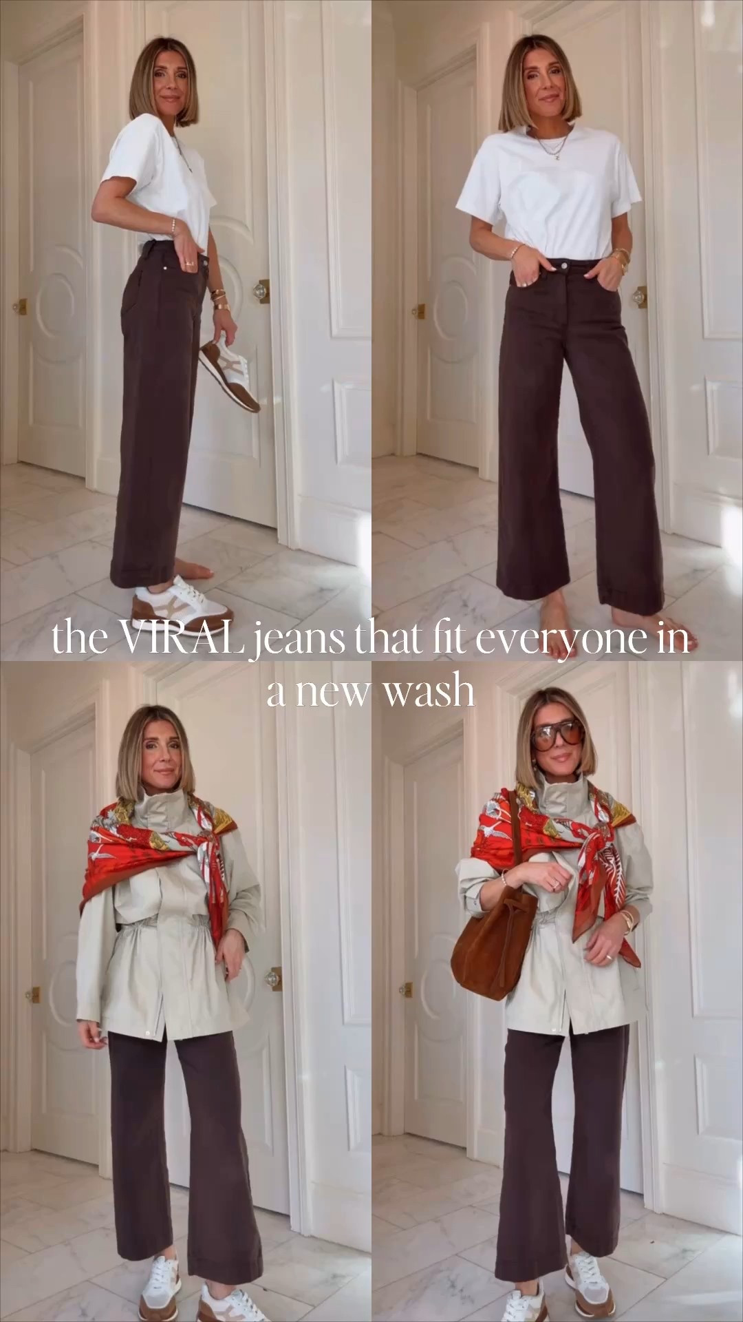 This new chocolate wash is so good.
These spring denim favorites fit true to size — I’m 5’7 wearing size 25.

#LTKootd