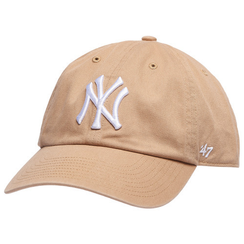 47 Brand Mens 47 Brand Yankees Clean Up Cap - Mens White/Khaki Size One Size | Foot Locker (US)