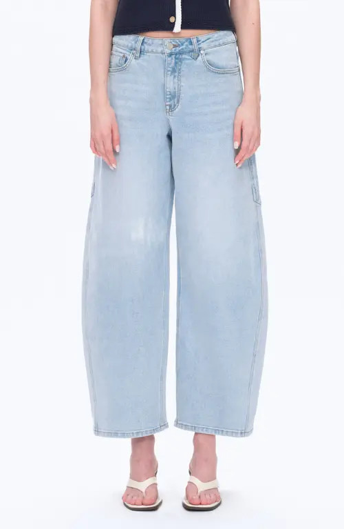 Bayeas Mid Rise Balloon Jeans in Light Blue at Nordstrom, Size 32 | Nordstrom