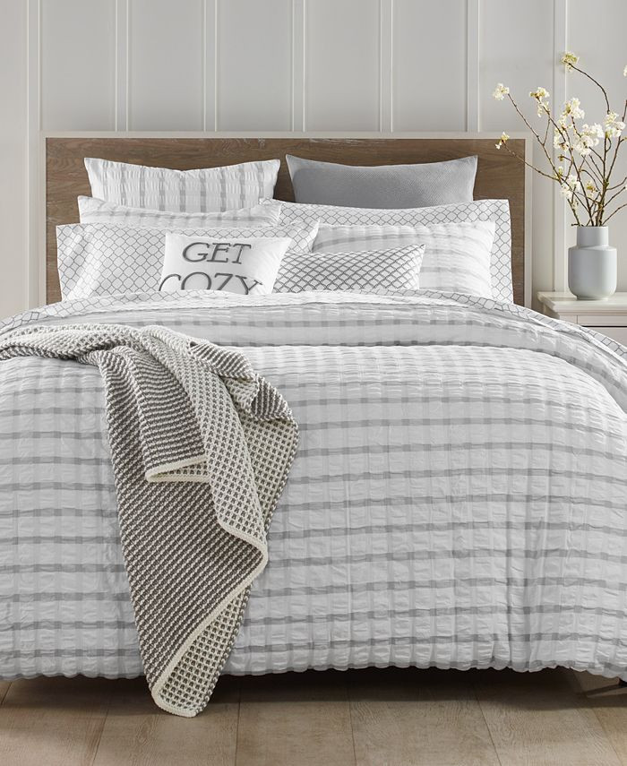Charter Club Seersucker 2-Pc. Twin Comforter Set, Created for Macy's & Reviews - Comforter Sets -... | Macys (US)