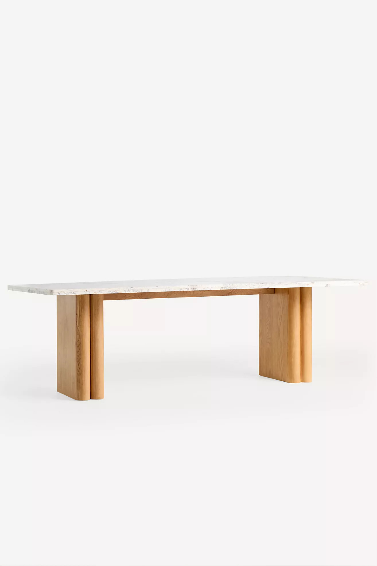 Renata Rectangle 96" Marble-Top Dining Table | Anthropologie (US)