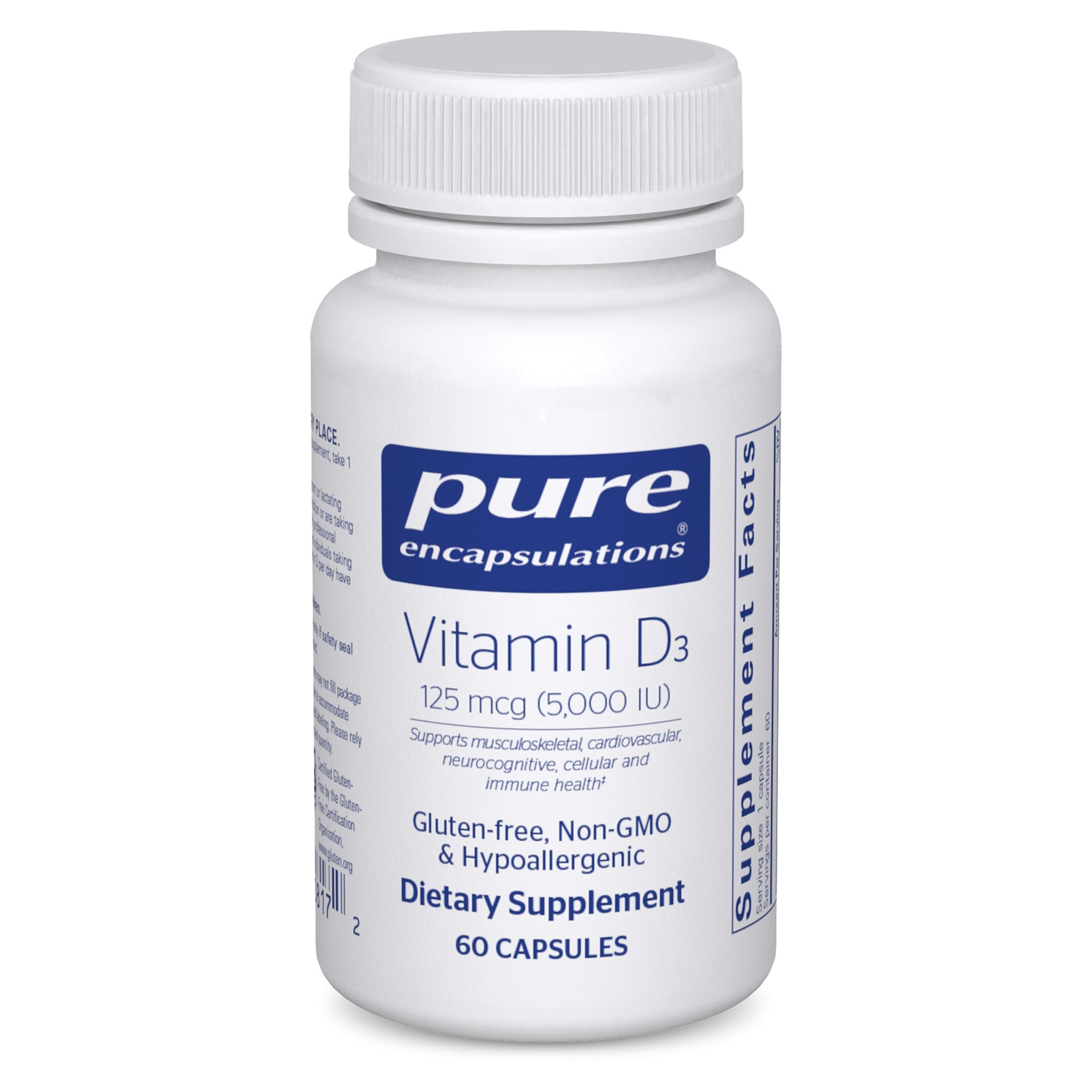 Pure Encapsulations Vitamin D3 125 mcg (5,000 IU) - Supplement to Support Bone, Joint, Breast, He... | Amazon (US)