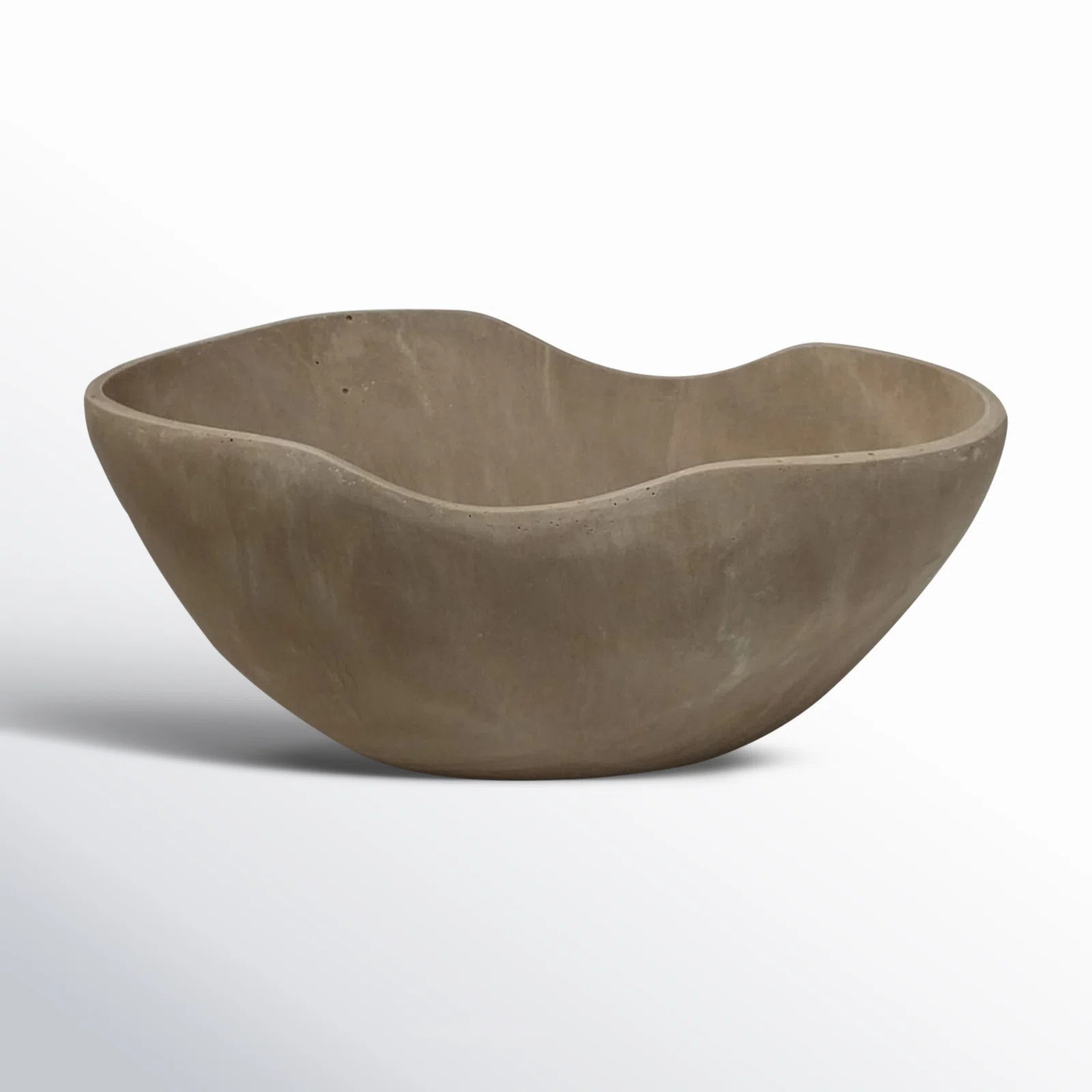 AllModern Olwen Small Large Fruit Bowl Orange Resin Dia 13.3" | Wayfair | Wayfair North America